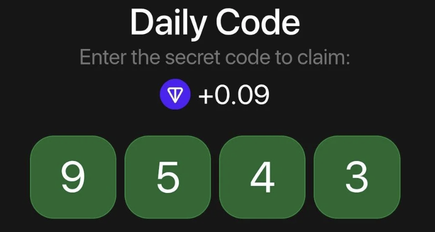 TonHash Daily Secret Code 15 July 2025